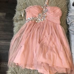 Pink bling dress